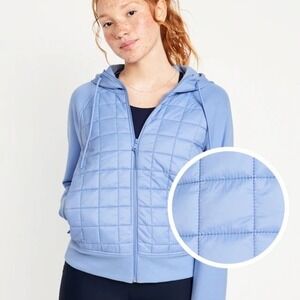 Old Navy Dynamic Fleece‎ Hybrid Hoodie Lighthouse Blue Size 2X EUC
